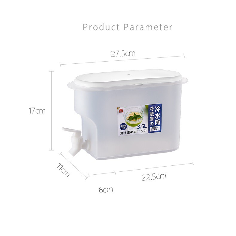 Bình nước nhựa tủ lạnh size to 3.5 lít siêu tiện dụng, bình đựng nước đa năng FASOLA