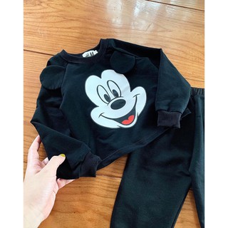 BỘ THU ĐÔNG MICKEY ĐEN CHO BÉ