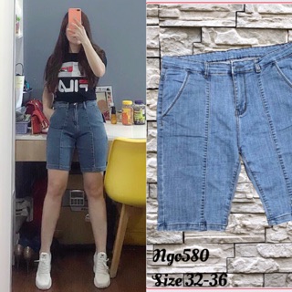 💋Ngố jean giãn xanh nhạt Bigsize 32-36