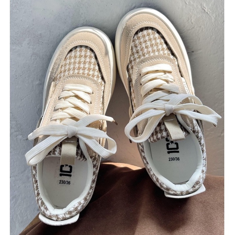 [LOẠI 1+FULL BOX] Giày thể thao nữ Ulzzang phản quang MK 2 màu đơn giản đen trắng dễ phối đồ đế êm cao 6cm vải mềm hot