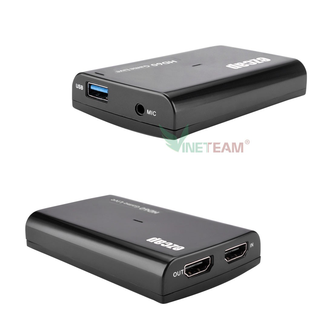 Ezcap 266 hộp Video Game Capture hdmi to usb 3 0 livestream obs hỗ trợ 1080p 60fps Tương Thích Với Windows/Mac/Linux