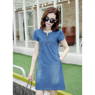 Đầm Jean Suông(có size XXL)