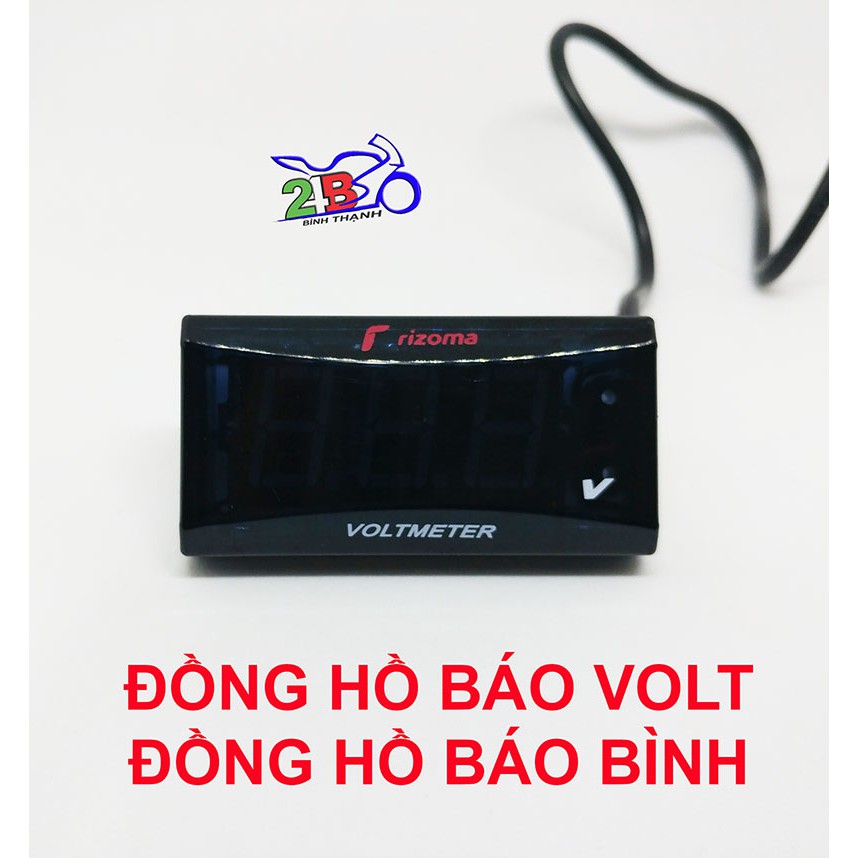 ĐỒNG HỒ BÁO VOLT - BÁO BÌNH CHO XE MÁY