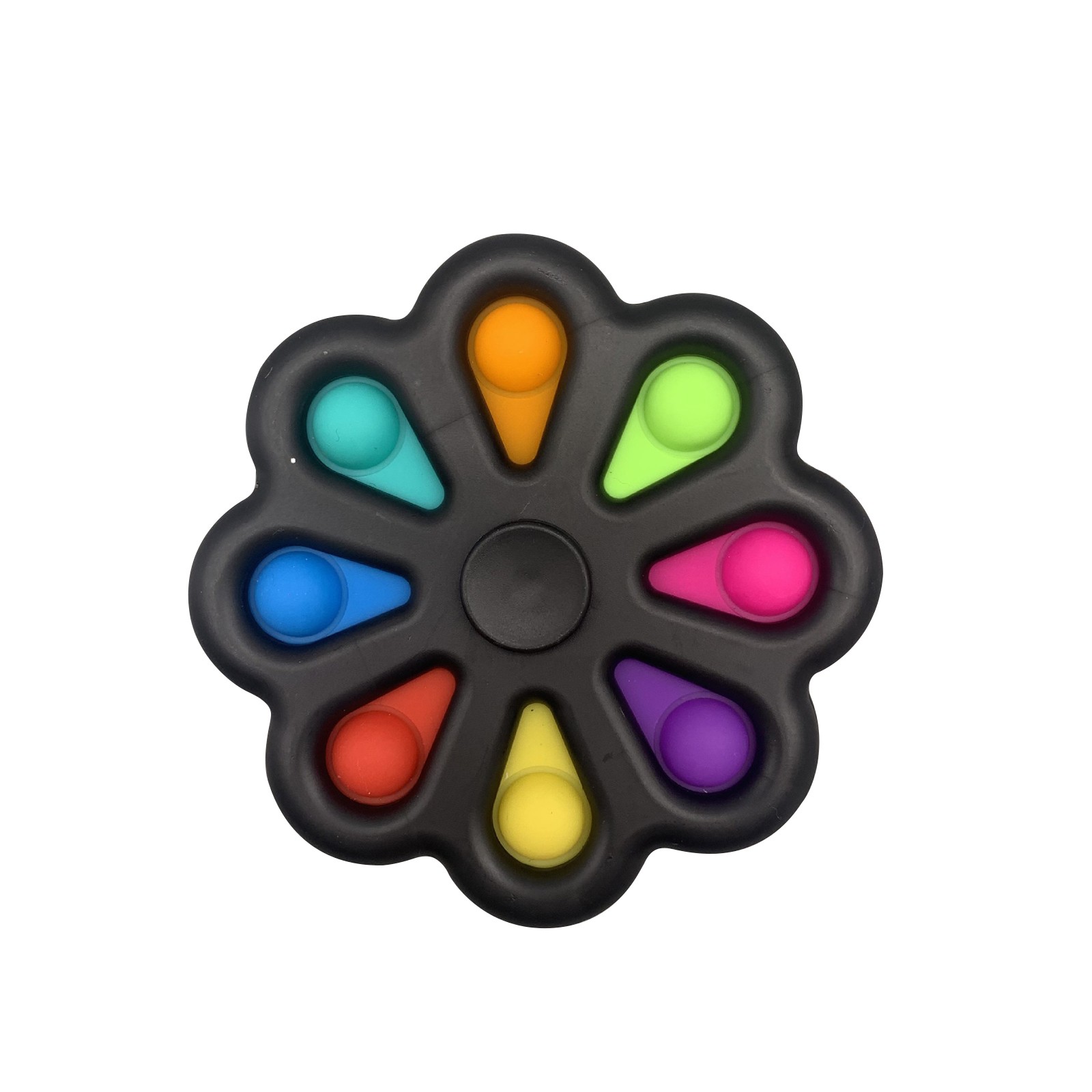 Con Quay Đồ Chơi Fidget Spinner Bằng Silicon Giúp Giảm Stress