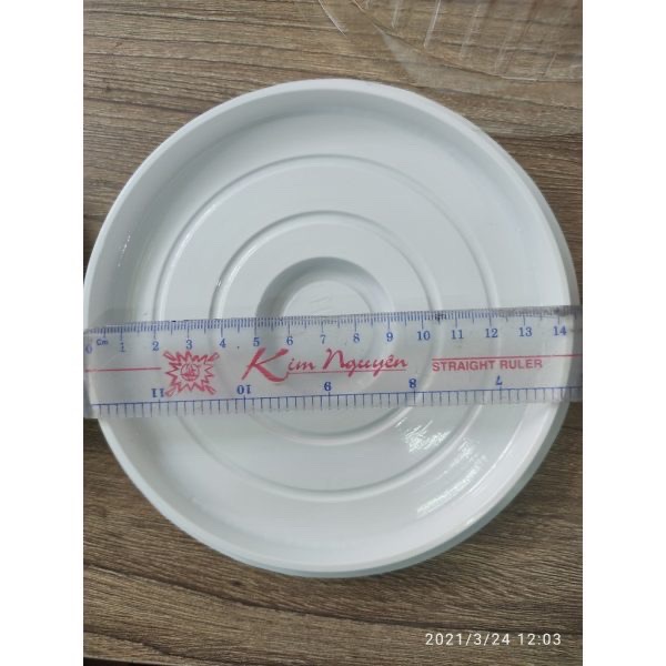 50 Hộp Nhựa H24 - Thấp - Bằng Đế Trắng - Tròn