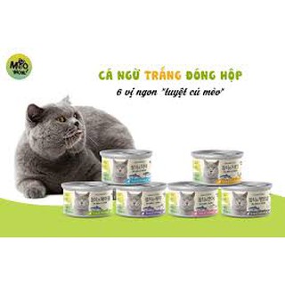 PATE LON CÁ NGỪ TRẮNG CHO MÈO MEOWOW 80g (6 vị)