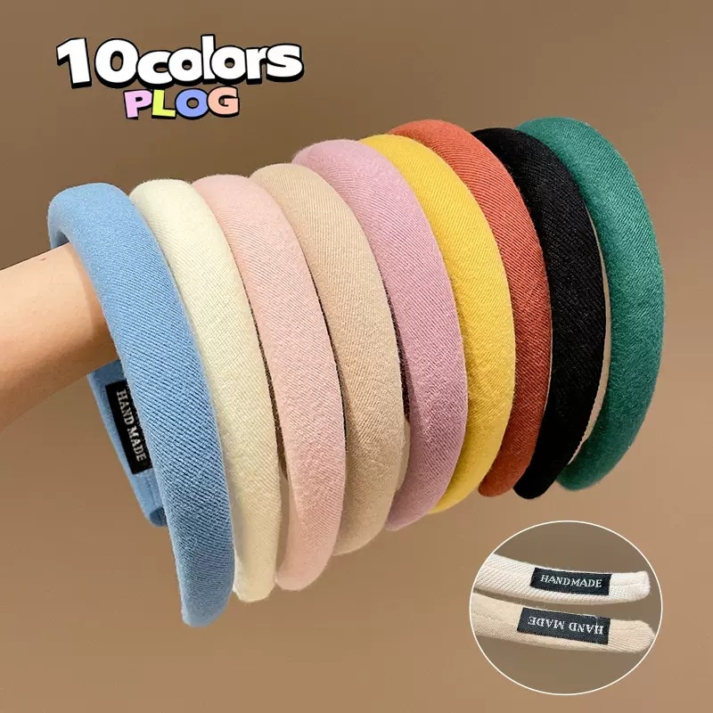 Băng Đô Cài Tóc Thời Trang Hàn Quốc 10 Màu Tùy Chọn