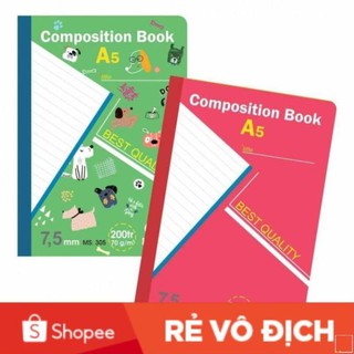 (Combo 5 cuốn) Sổ may KLONG A5 200 trang, định lượng 70 gsm, MS: 305