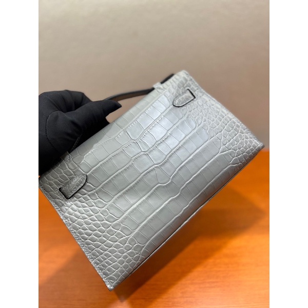 Túi xách cao cấp thương hiệu Hermes HM Kelly Pochette da thật nhập khẩu