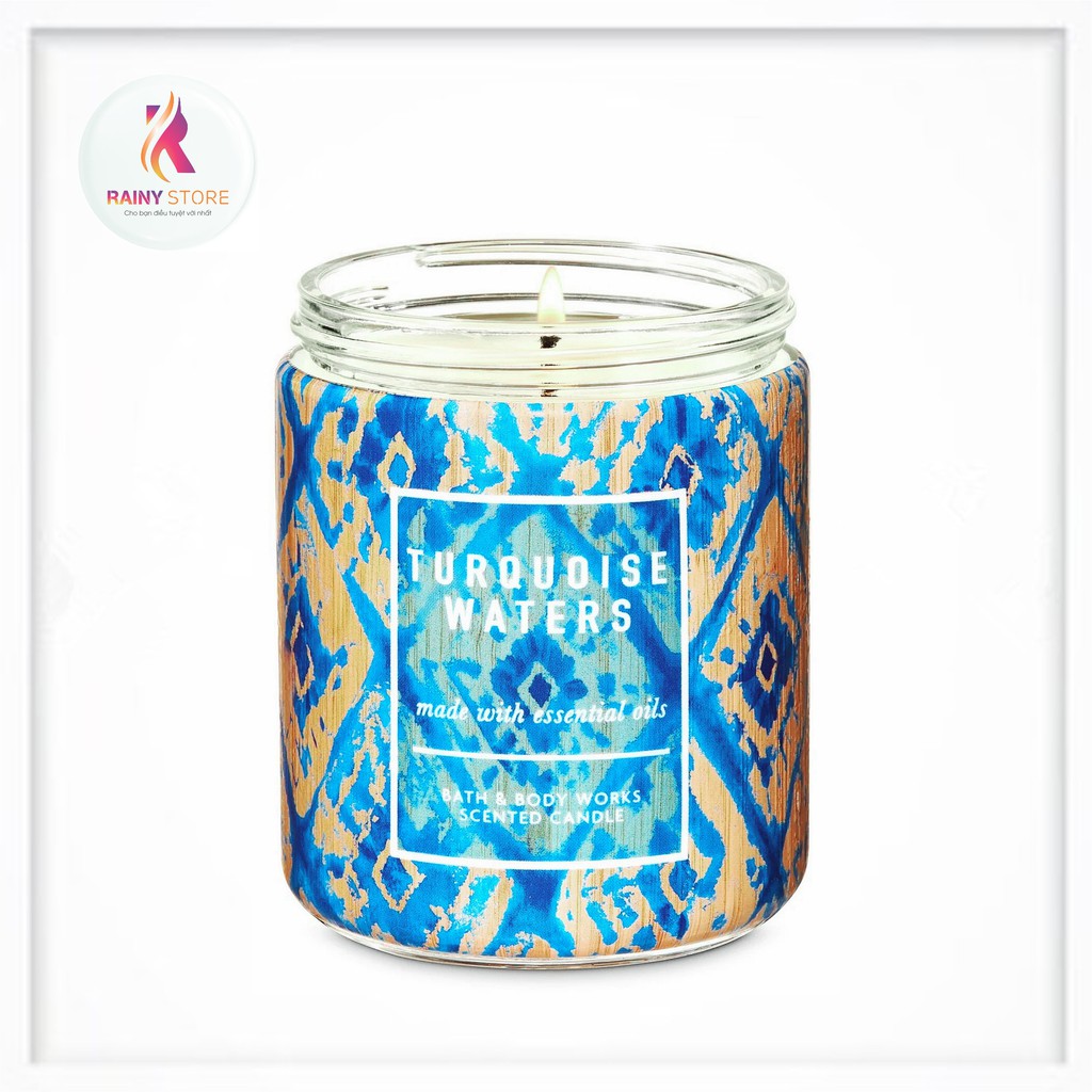 Nến thơm 1 tim Bath & Body Works Turquoise Waters 198g