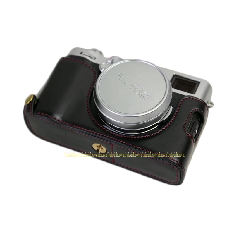 Bao Da Pu Bảo Vệ Máy Ảnh Fujifilm X100F Kèm Dây Đeo Cổ Tay