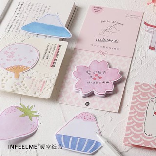 Washitape set giấy note hoa, mèo, dâu tây