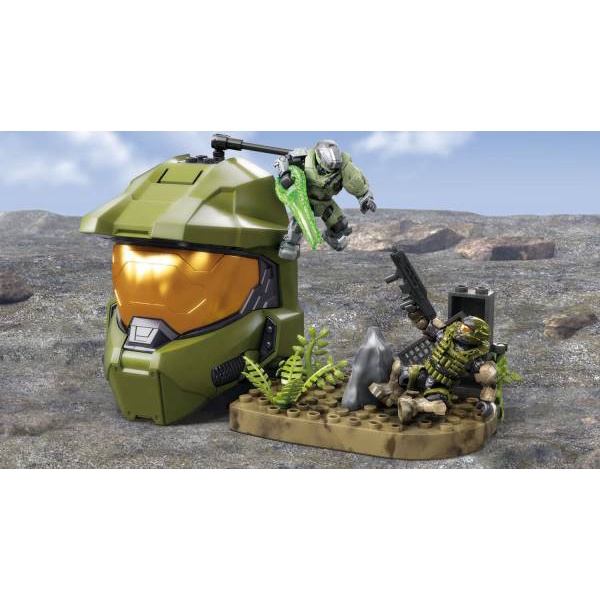 Mega construx halo hộp màu xanh lá