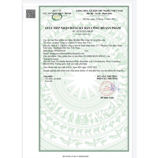 Sắt xịt Zeambi