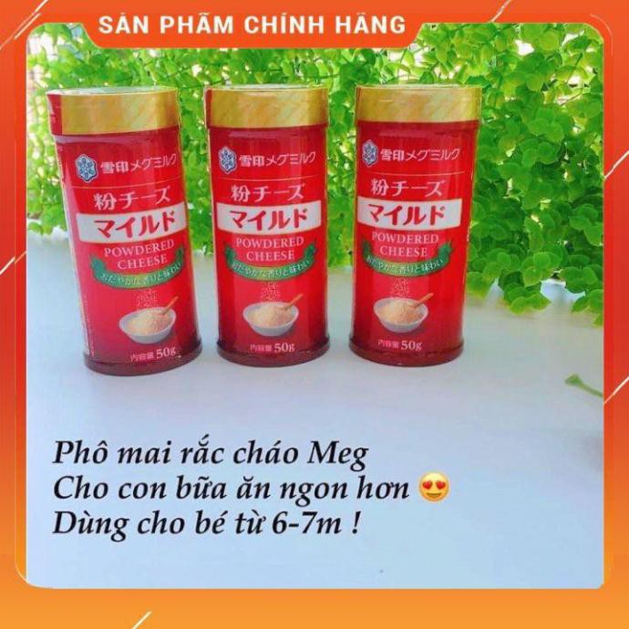 [FREE SHIP] Phô mai rắc cháo MEG Nhật cho bé, hàng nội địa lô mới nhất, 50g