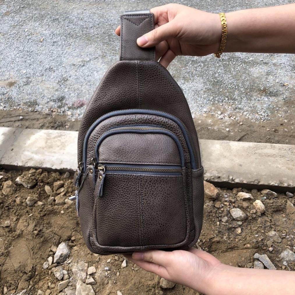 Túi Bao Tử Nam Nữ, Túi đeo chéo da bò thật 100%, Bảo hành 24 tháng King Leather