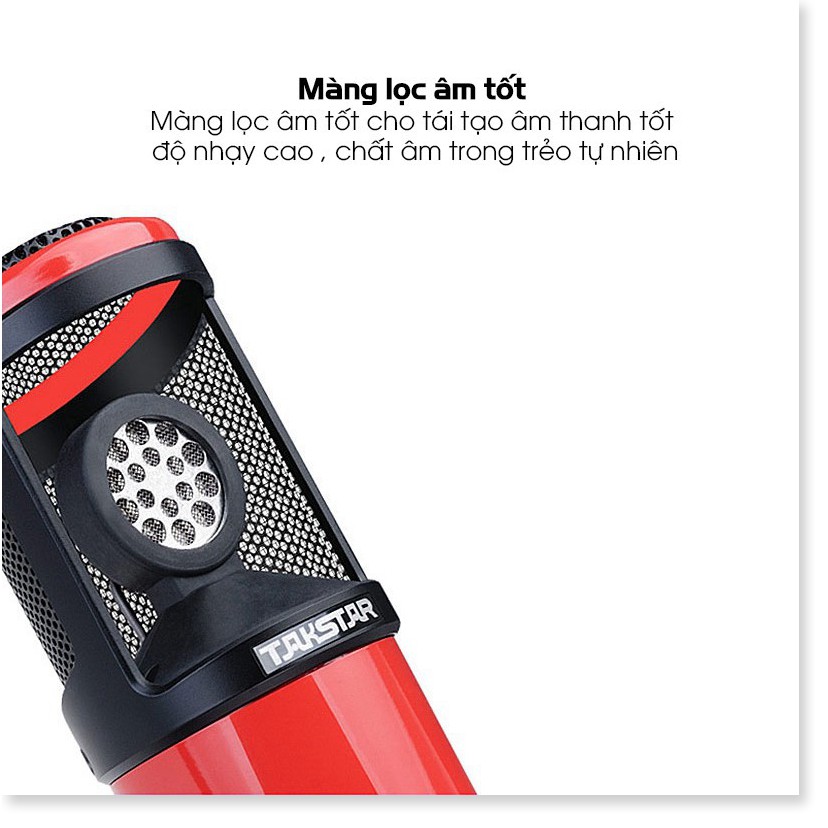【Chính hãng】Mic thu âm chuyên nghiệp cao cấp Takstar PC-K320 hát karaoke, livestream, bán hàng, BẢO HÀNH 1  NĂM