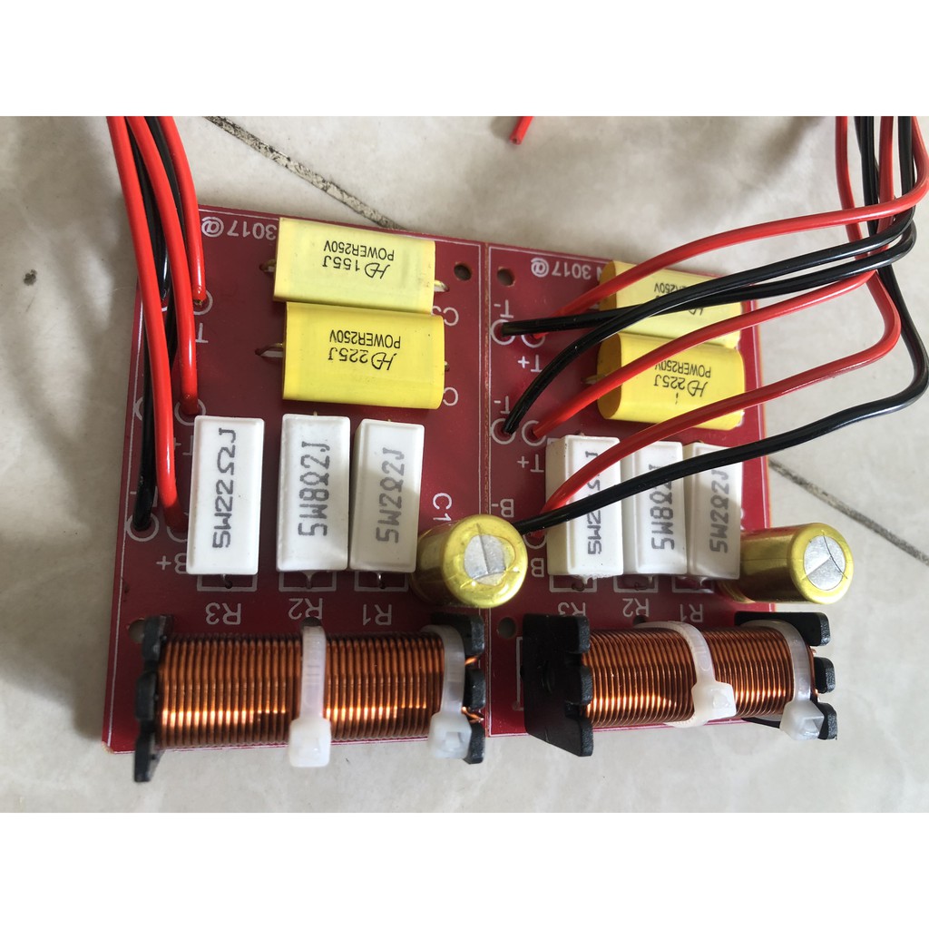 Mạch phân tần loa 1 bass 2 treble