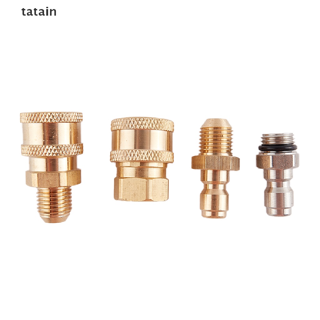 [TAT] Copper 1/4 High Pressure Washer Quick Coupling Water Gun Hydraulic Coupler CVX