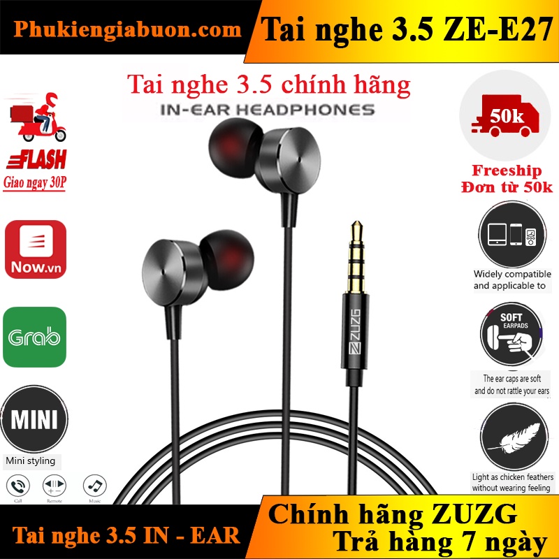 Tai nghe Gaming 3.5 mm có Mic âm thanh chuẩn Stereo chuyên Game Mobile, PC E27 ZUZG