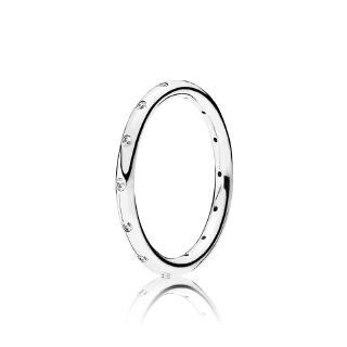 MISS LOVE Nhẫn Xi Mạ Bạc 925 Hình Giọt Nước