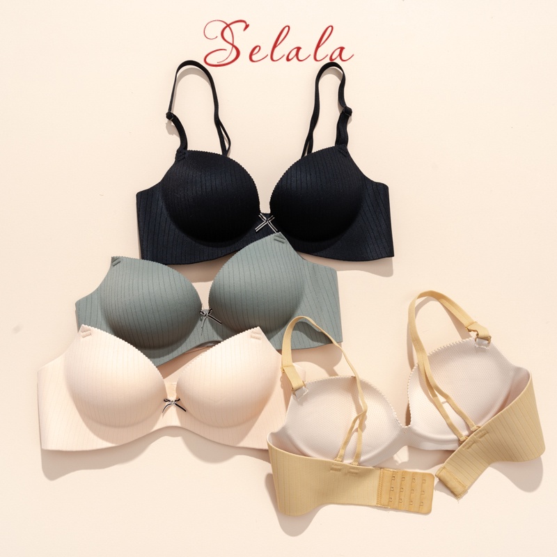 Áo Lót Đúc Su Selala Kẻ Đệm Vừa Không VIền Chống Xệ AV27
