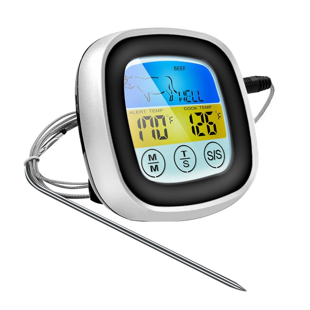 Máy Nhiệt Kế Báo Nhiệt Độ Thực Phẩm FOOD THERMOMETER Alert - Home and Garden