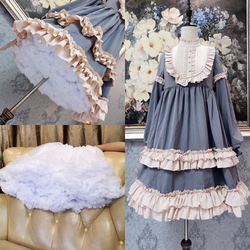 Chân Váy Lưới Mềm Mại Phong Cách Lolita 50cm