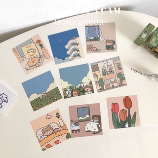 SET 9 TẤM CARD HOẠT HINH DỄ THƯƠNG NGỘ NGHĨNH