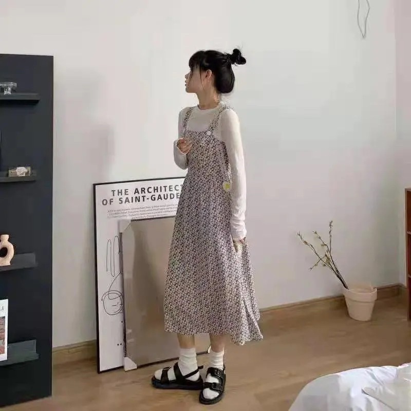 8800 | Sandal Da PU Cài Khuy Vuông Cá Tính Dép Quai Hậu Đi Học Hàn Quốc Đen Trắng