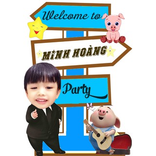 Cây welcome trang trí tiệc, sự kiện - sinh nhật thôi nôi bé trai bé gái