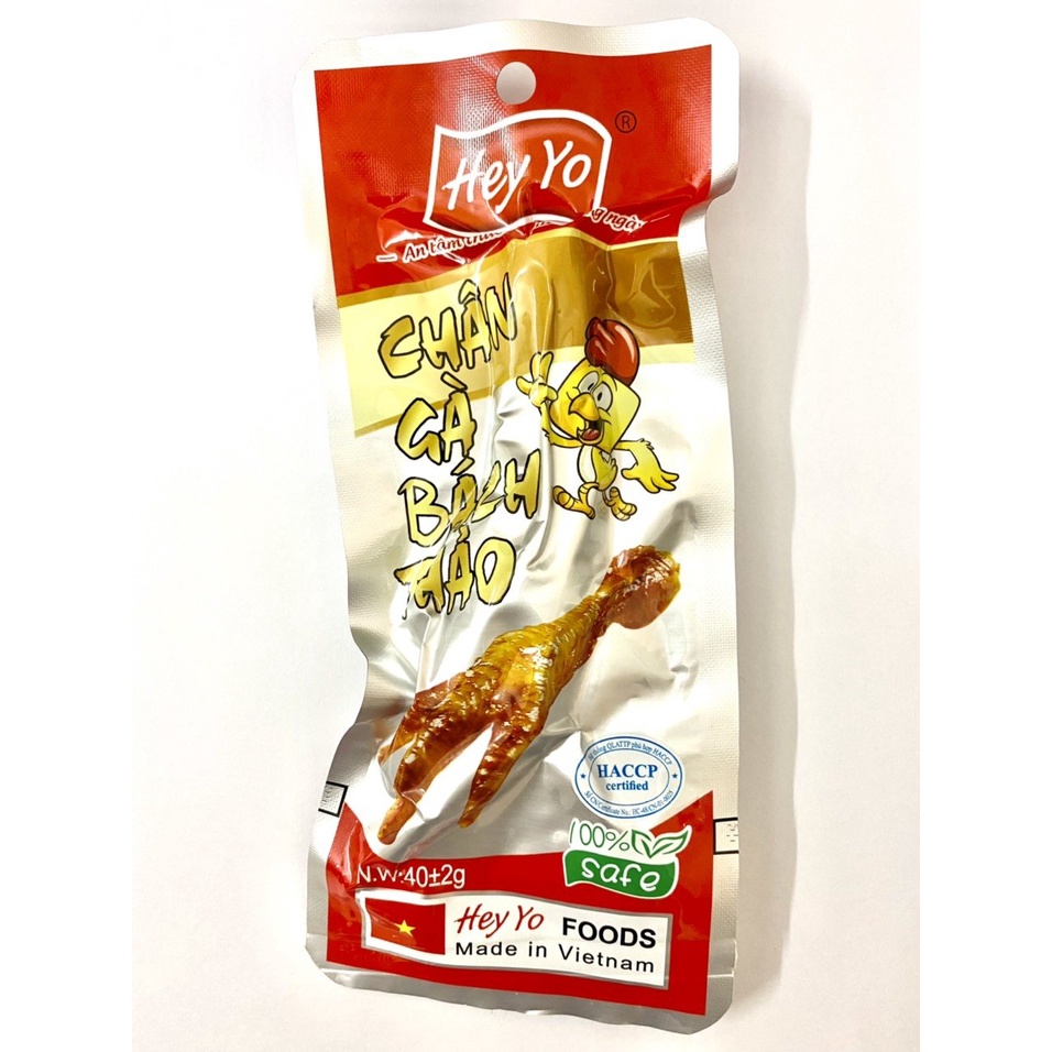 Chân gà cay bách thảo Việt Nam - đồ ăn vặt siêu ngon gói 40g, chân gà sạch Lucky Star đảm bảo ATTP
