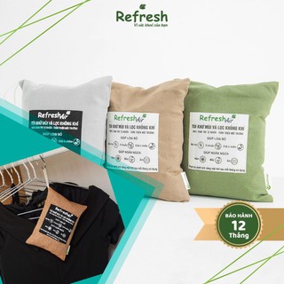 Túi than hoạt tính diệt khuẩn, khử mùi khó chịu cho tủ quần áo 100% than tre tự nhiên - REFRESH AIR