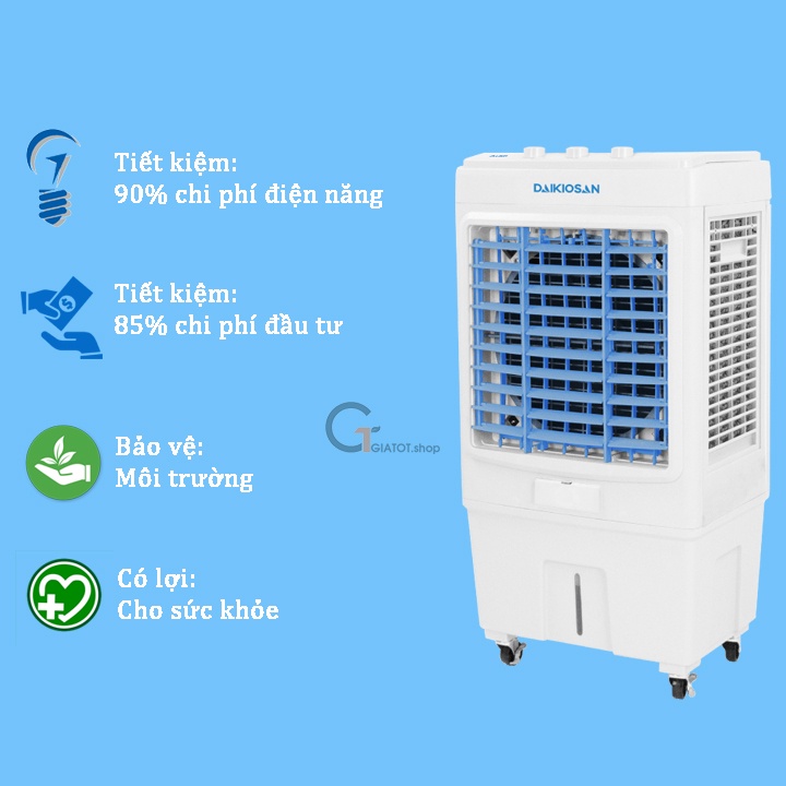 Máy làm mát, quạt điều hòa Daikio DKA - 00800A , DKA- 04000C chính hãng