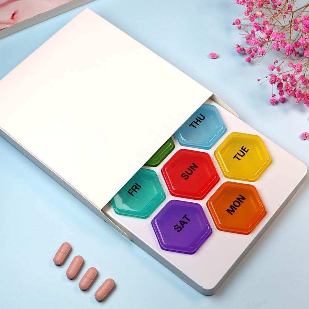 ELEGANT Hộp Đựng Thuốc Theo Tuần Chống Thấm Nước Tiện Dụng