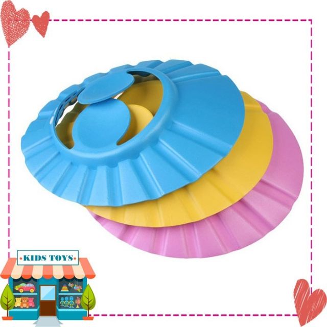 Mũ Xốp Gội Đầu , Chắn Nước , Bịt Tai Cho Bé