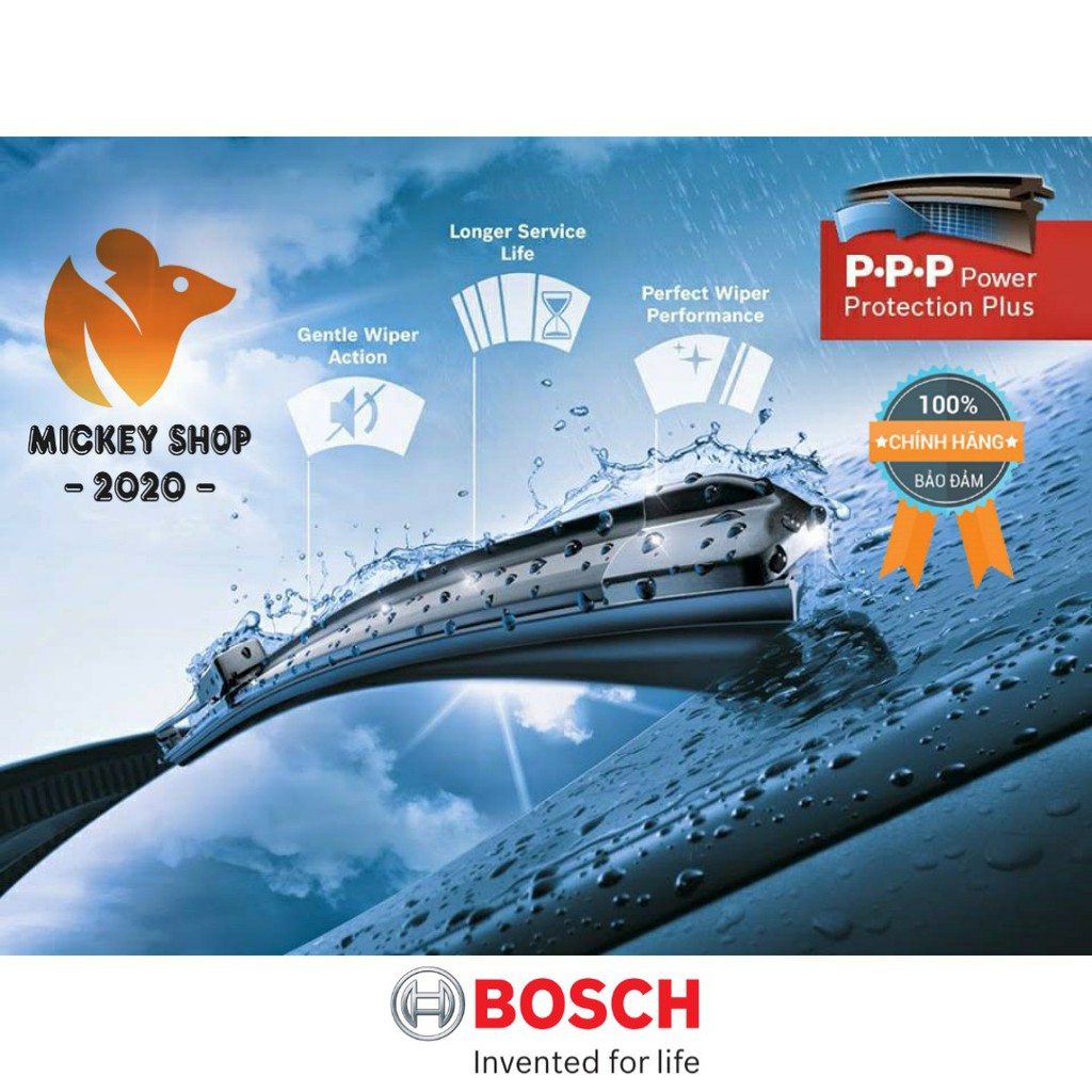 [ CHÍNH HÃNG ] Gạt mưa, cần gạt nước cao cấp Bosch AeroTwin - Nhiều kích cở