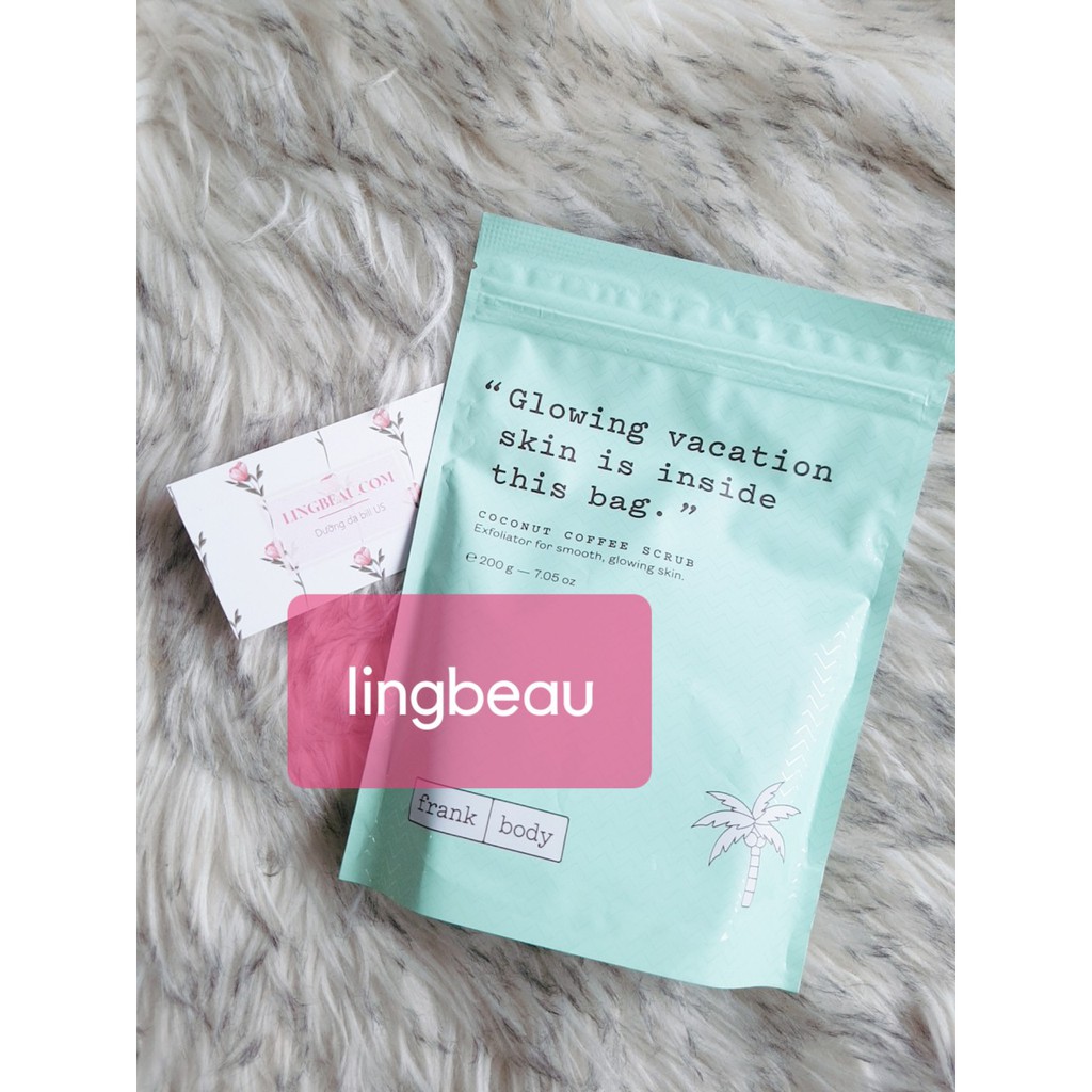 [Frank Body] Tẩy da chết dừa cà phê Frank Body Coconut Coffee Scrub 200g | BigBuy360 - bigbuy360.vn