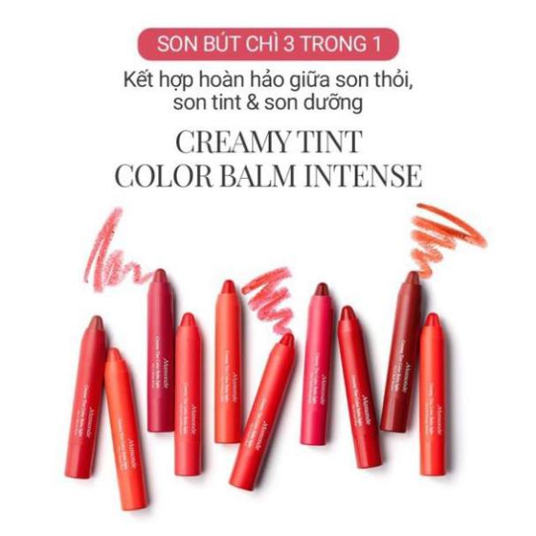 ✅ (HÀNG CHUẨN AUTHENTIC) Son Bút Chì Mamonde Creamy Tint Color Balm Intense #20 Red Apple