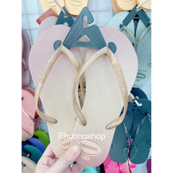 dép havaianas chính hãng nhũ