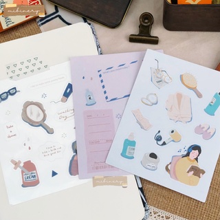 Set 3 sticker Life Collector trang trí sổ