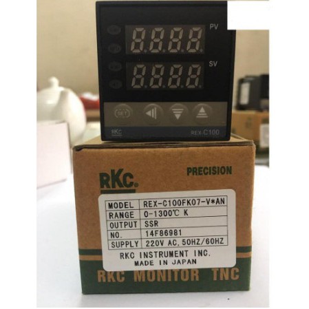 [Sốc] Bộ điều khiển nhiệt độ ( Đồng hồ nhiệt độ ) RKC REX-C100 mặt 45x45 48x48