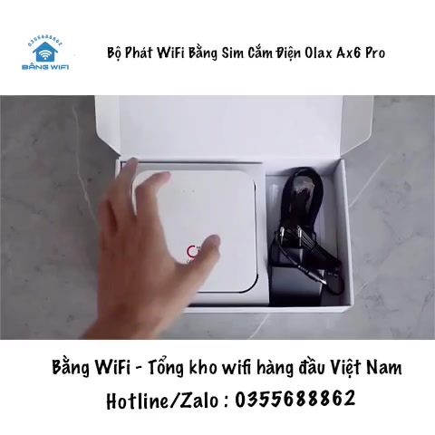 Bộ Phát Wifi Bằng Sim Cắm điện Olax Ax6 Pro B (Có pin dự phòng 15 giờ) | BigBuy360 - bigbuy360.vn