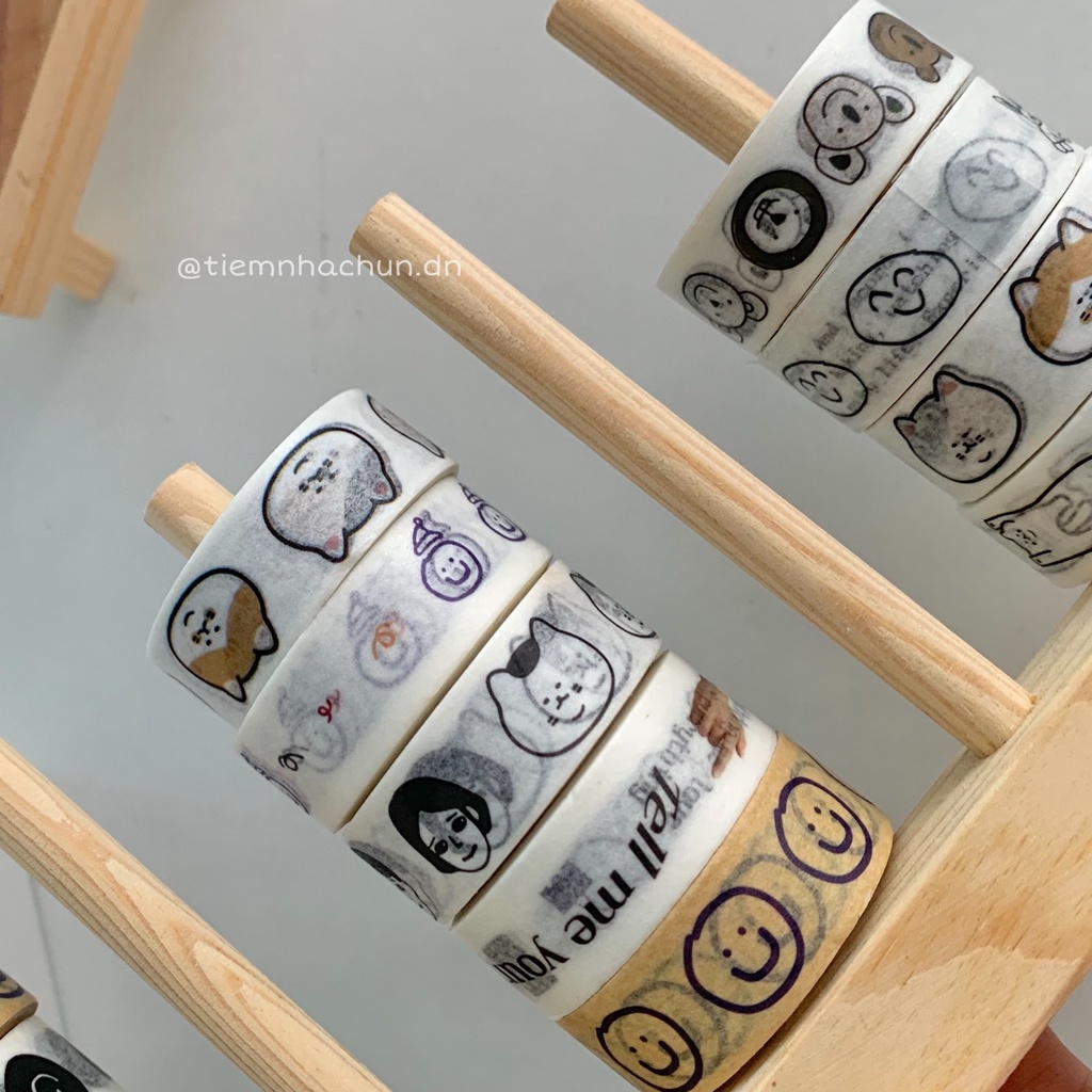 CUỘN WASHI TAPE HÀN QUỐC DÀI 5M (ảnh thật) - Tiệm nhà Chun