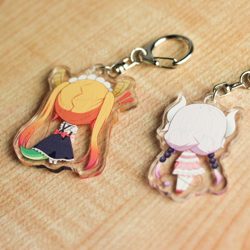 Móc Khóa Hình Anime Kobayashi-san Chi No Maid Dragon Chất Liệu Acrylic