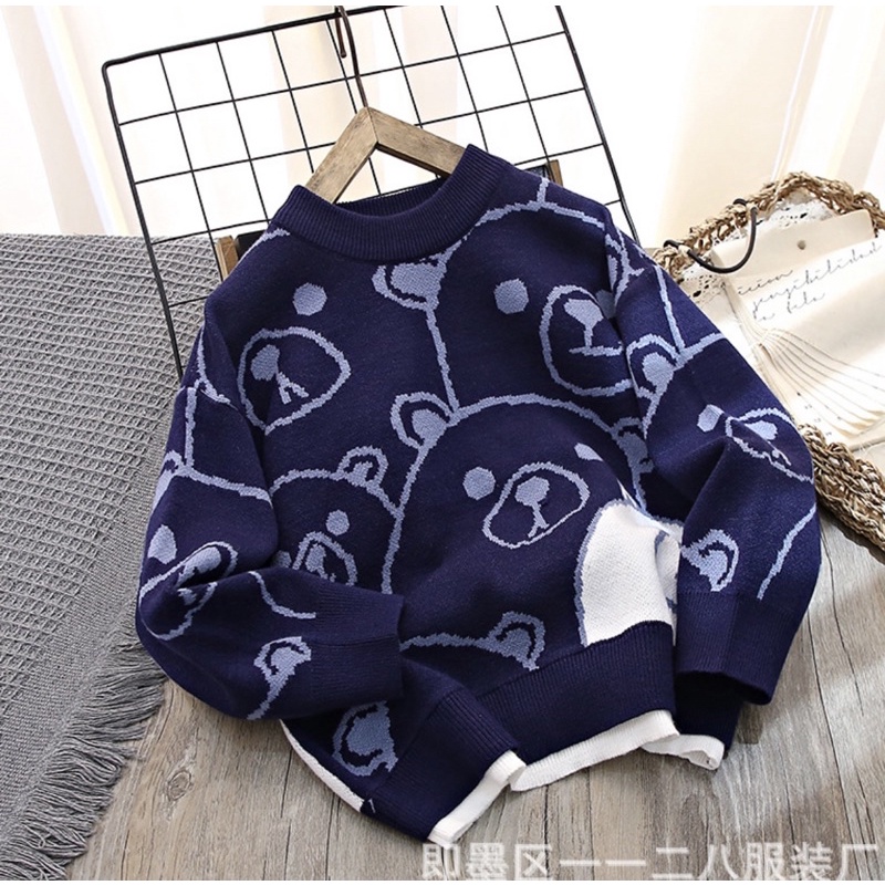 Áo len Hàn Quốc bé trai cho bé trai lớn, size đại, cỡ lớn, áo len hoạ tiết trẻ em, mẫu len cho bé trai cao cấp