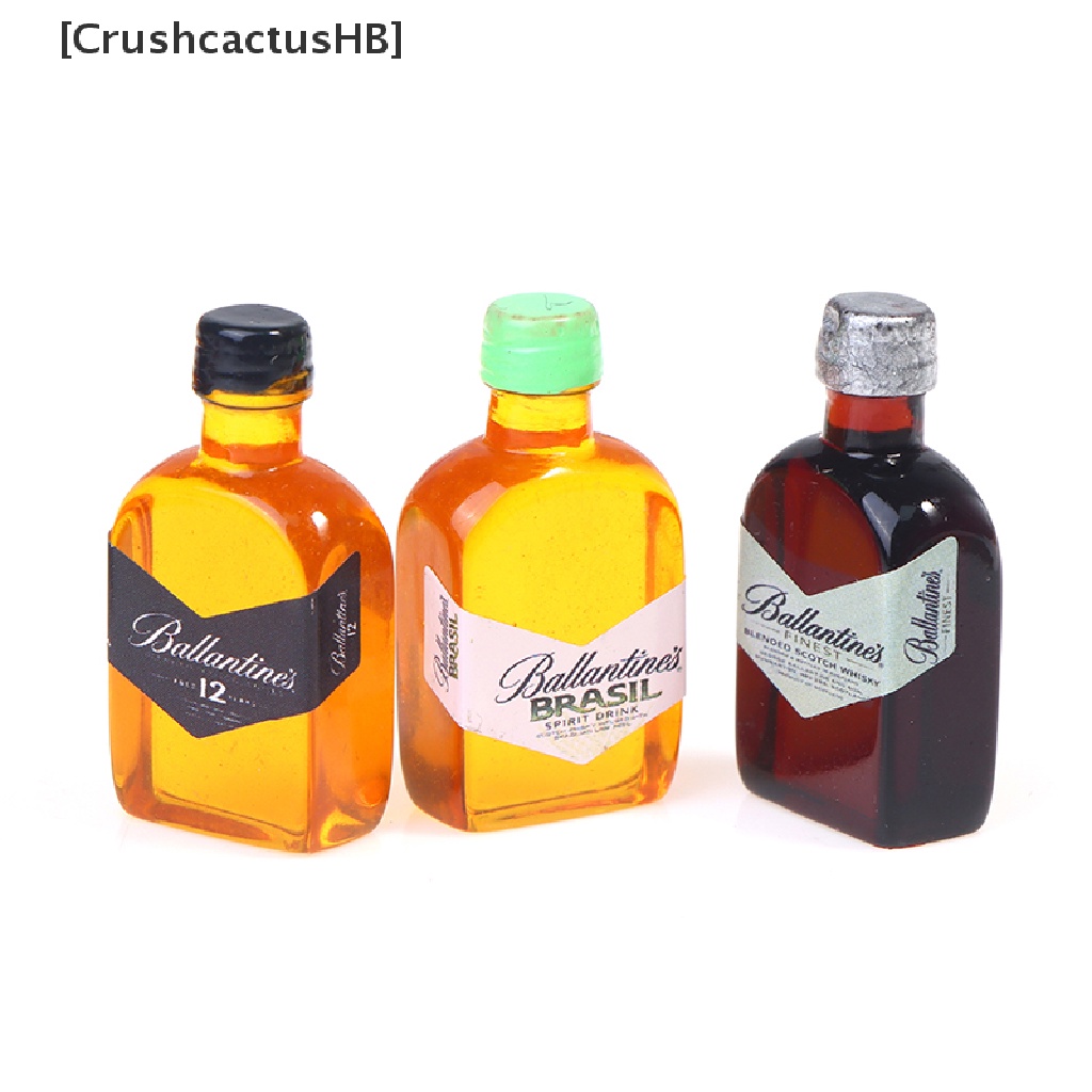 [CrushcactusHB] 5 Chai Rượu Whisky Thu Nhỏ 1 / 12 Trang Trí Nhà Búp Bê