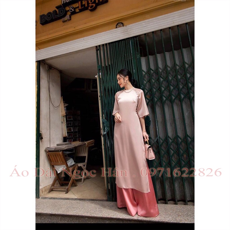 Áo Dài Cách Tân Nữ Dáng Suông Tay Lỡ TK19