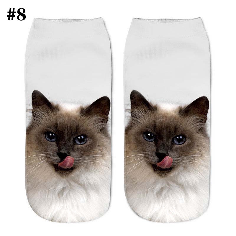 Fashion Funny Girls Women Casual Socks 3D cute Animal Ankle Short