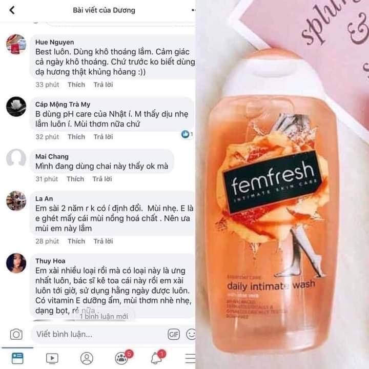 [Siêu rẻ] Dung dịch vệ sinh FEMFRESH DAILY 250ml